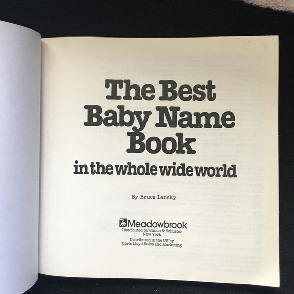 The Best Baby Name Book 📖 - Picture 2 of 2